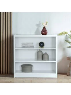 Everyday Metro Small Wide Bookcase - White - FSC® Certified 11 Everyday Metro Small Wide Bookcase - White - FSC® Certified -Oleu Furniture Shop VKYNB SQ4 0000000013 WHITE SLd
