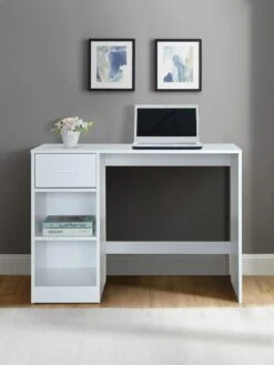 Everyday Metro Desk - White - FSC® Certified -Oleu Furniture Shop VKYND SQ4 0000000013 WHITE SLd
