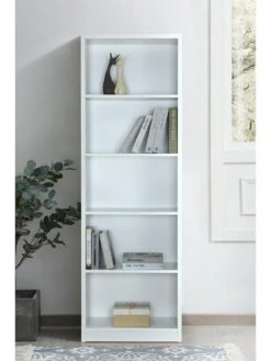 Everyday Metro Tall Wide Bookcase - White - FSC® Certified -Oleu Furniture Shop VKYNF SQ4 0000000013 WHITE SLd