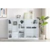 Everyday New Metro 3 Piece Storage Bookcase Package - White - FSC® Certified -Oleu Furniture Shop VKYNG SQ1 0000000013 WHITE RSr