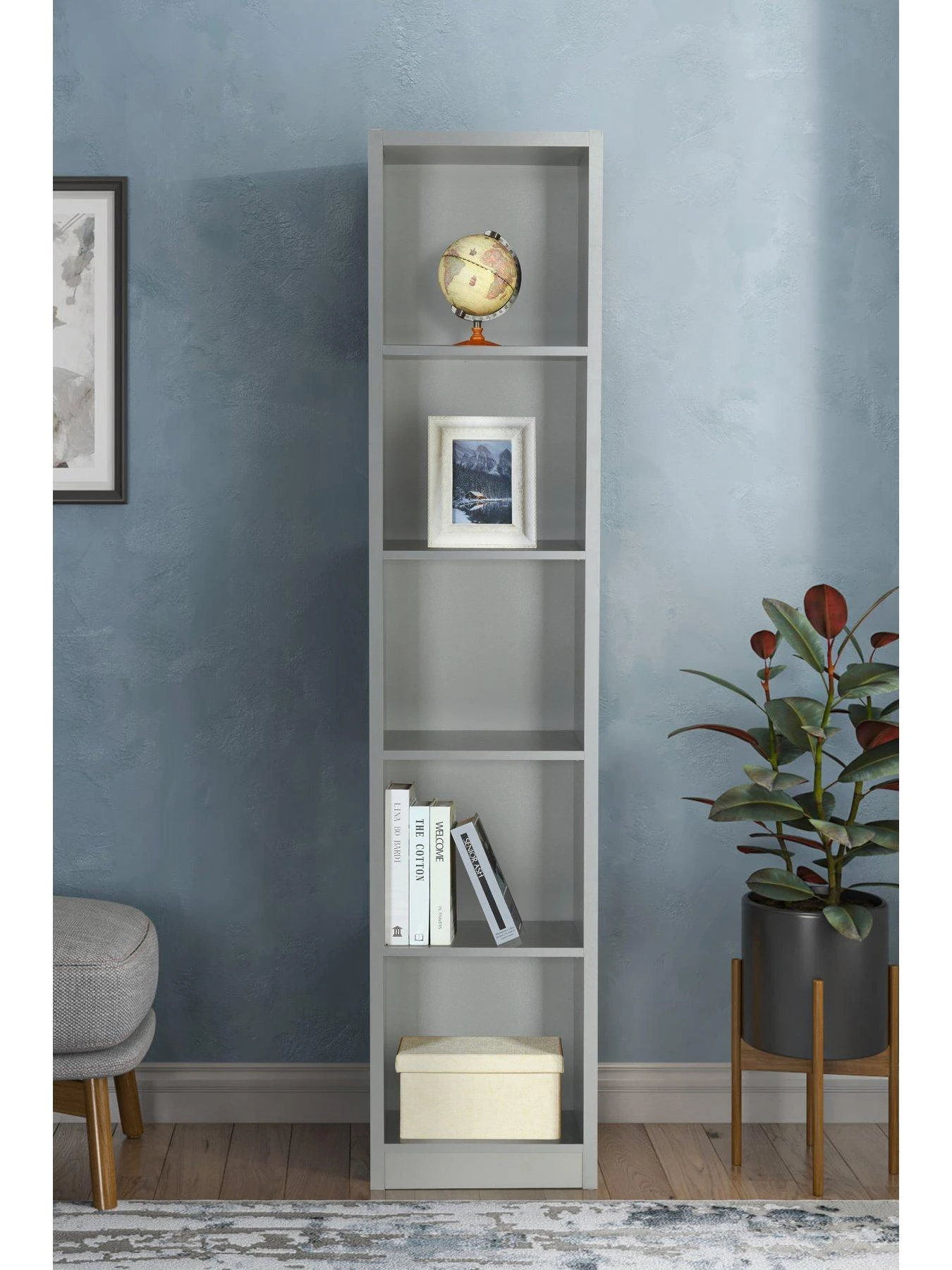 Everyday Metro Tall Bookcase - Grey - FSC® Certified 3 Everyday Metro Tall Bookcase - Grey - FSC® Certified