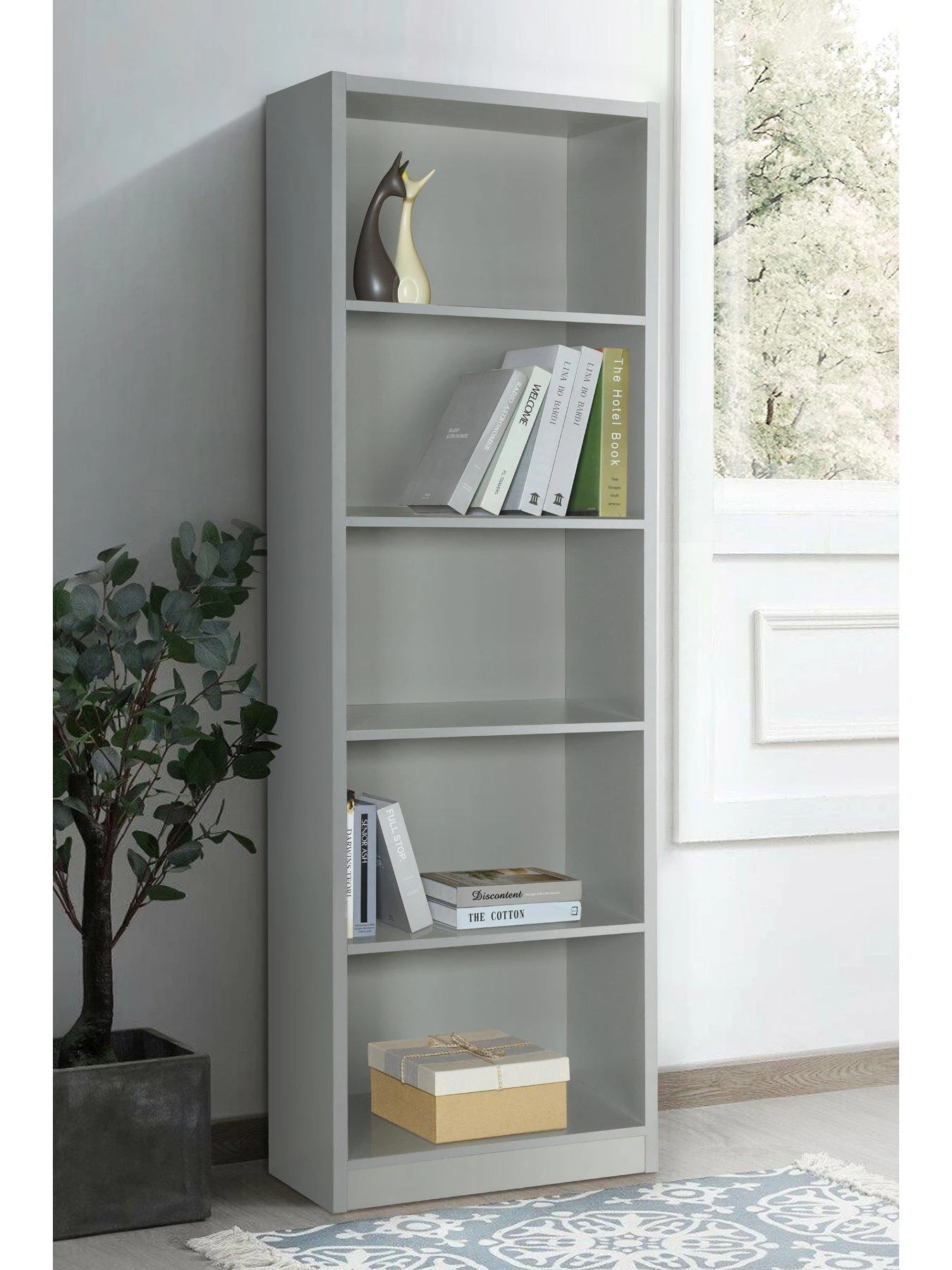 Everyday Metro Tall Wide Bookcase - Grey - FSC® Certified 3 Everyday Metro Tall Wide Bookcase - Grey - FSC® Certified