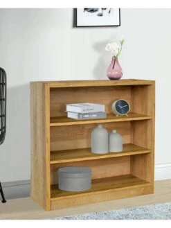 Everyday Metro Small Wide Bookcase - Oak - FSC® Certified