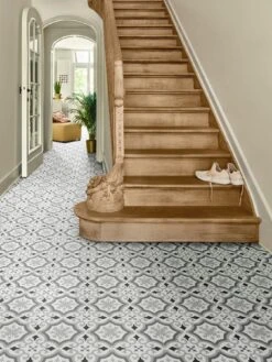 Vinyl Flooring Victorian Effect - Grey