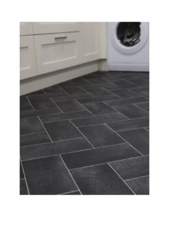 Vinyl Tile Effect -Slate -Oleu Furniture Shop VL22Z SQ3 0000000088 NO COLOR SLa