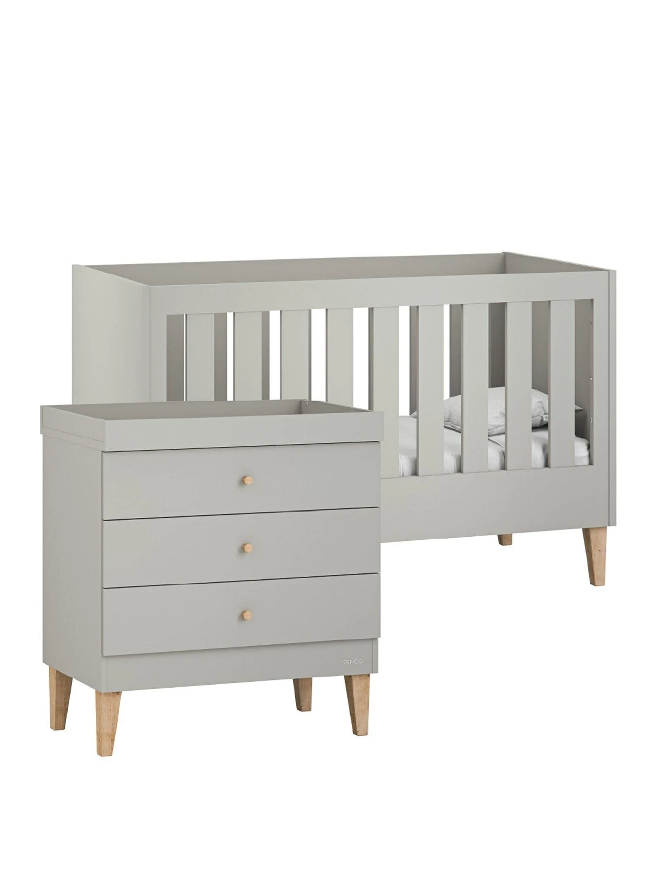 Venicci Saluzzo 2 Piece Furniture Set - Warm Grey 4 Venicci Saluzzo 2 Piece Furniture Set - Warm Grey - Image 2