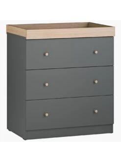 Little Acorns Burlington 2 Piece Furniture Set- Anthracite & Oak -Oleu Furniture Shop VL6Q2 SQ5 0000000311 GREY OAK SLd1