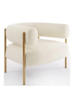 Very Home Icon Accent Chair - Cream 9 Very Home Icon Accent Chair - Cream -Oleu Furniture Shop VLIMQ SQ3 0000000067 CREAM SLa
