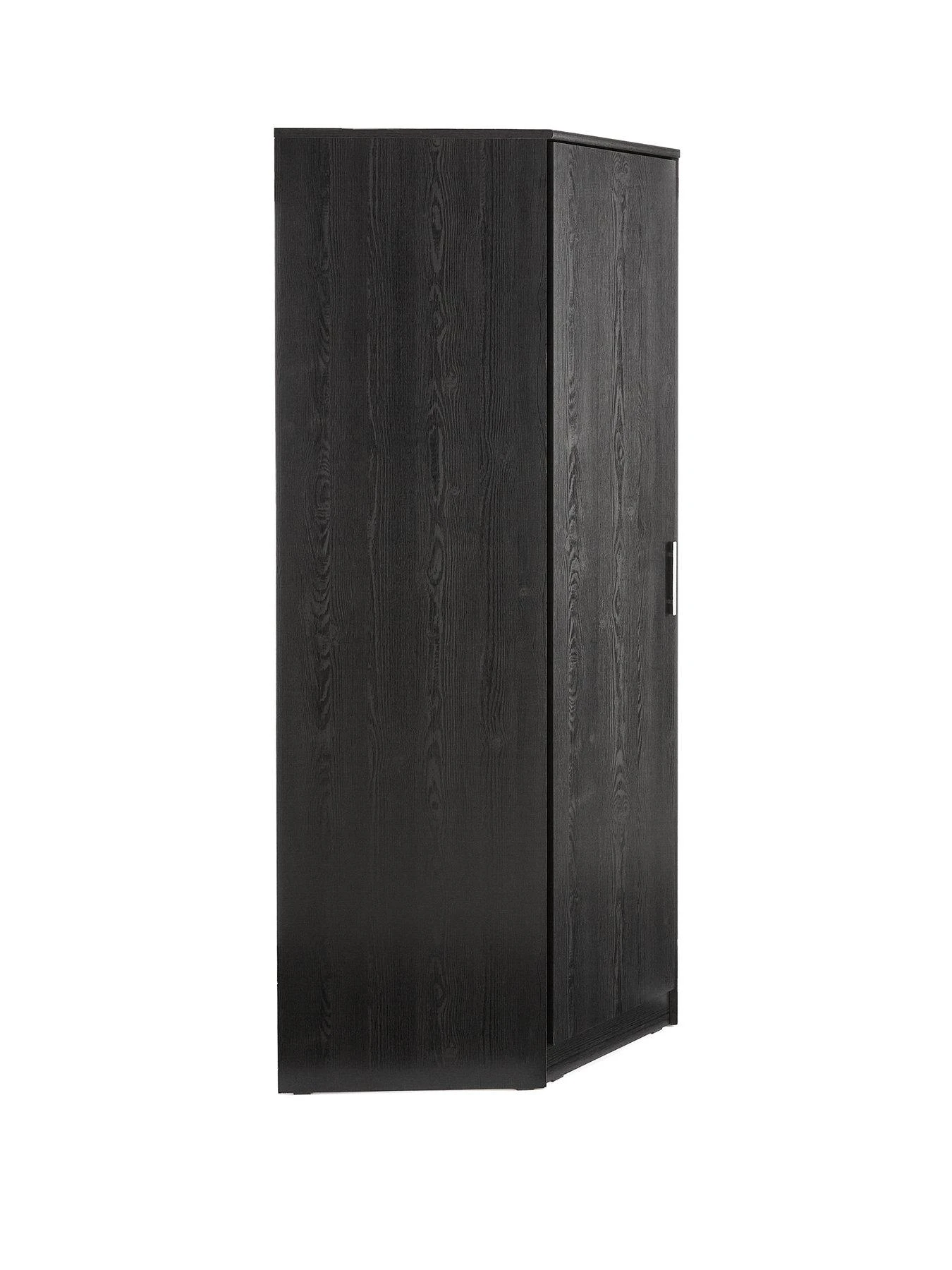 Everyday Panama Corner Wardrobe - Black - FSC® Certified 5 Everyday Panama Corner Wardrobe - Black - FSC® Certified - Image 3