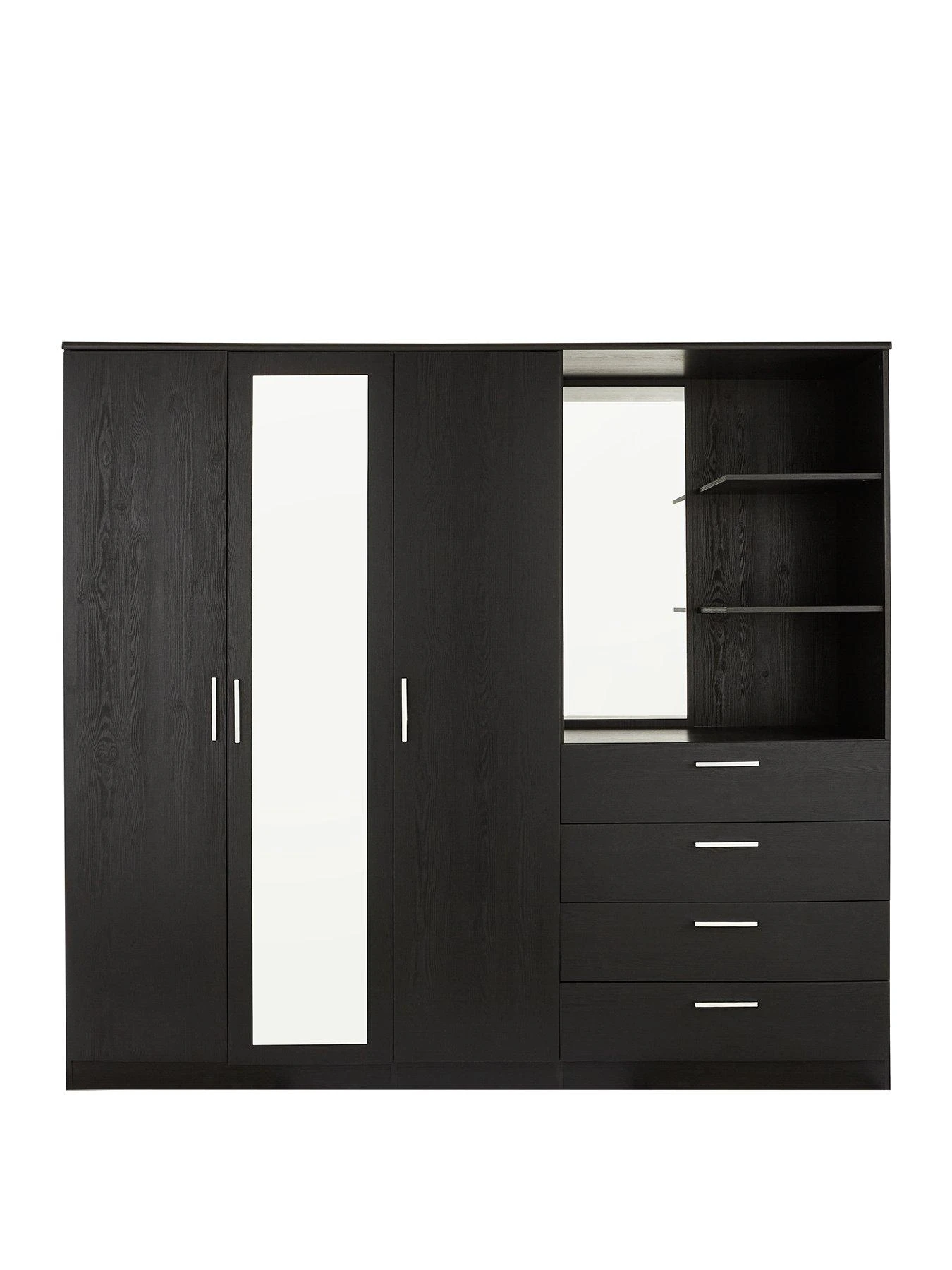 Everyday Panama 3 Door 4 Draw Combi Wardrobe - FSC® Certified 4 Everyday Panama 3 Door 4 Draw Combi Wardrobe - FSC® Certified - Image 2