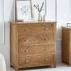 Julian Bowen Mallory 4 Drawer Chest -Oleu Furniture Shop VLTP9 SQ1 0000000006 OAK RSr