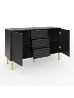 GFW Nervata Sideboard -Oleu Furniture Shop VLVWN SQ4 0000000004 BLACK SLd