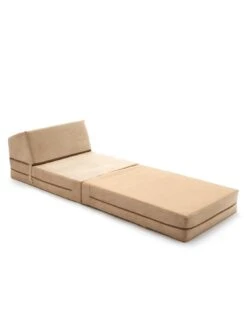 KAIKOO Single Folding Chair Bed Cream -Oleu Furniture Shop VM7GO SQ3 0000000067 CREAM SLd1
