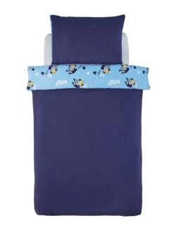 Bluey Yippee Fleece Single Duvet Cover Set - Blue -Oleu Furniture Shop VM8Z3 SQ3 0000000020 BLUE SLd