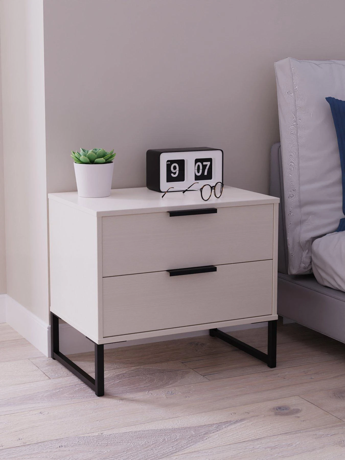 SWIFT Emerson Ready Assembled 2 Drawer Side Table 3 SWIFT Emerson Ready Assembled 2 Drawer Side Table