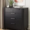 Carina 2 + 3 Drawer Chest - Black 1 Carina 2 + 3 Drawer Chest - Black -Oleu Furniture Shop VMD8U SQ1 0000000004 BLACK RSr