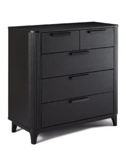 Carina 2 + 3 Drawer Chest - Black -Oleu Furniture Shop VMD8U SQ3 0000000004 BLACK SLa