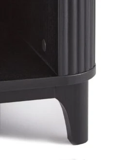 Carina 1 Drawer Bedside Chest - Black -Oleu Furniture Shop VMD95 SQ6 0000000004 BLACK SLd2