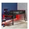 X Rocker Sanctum Mid Sleeper Bed With Gaming Desk -Oleu Furniture Shop VMEQ8 SQ2 0000000004 BLACK SLf