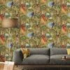 Holden D??cor Songbird Wallpaper - Ochre 1 Holden D??cor Songbird Wallpaper - Ochre -Oleu Furniture Shop VMQBM SQ1 0000000099 N A RSr