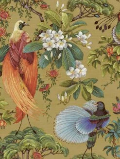 Holden D??cor Songbird Wallpaper - Ochre -Oleu Furniture Shop VMQBM SQ2 0000000099 N A SLf