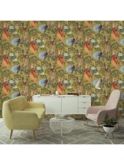 Holden D??cor Songbird Wallpaper - Ochre -Oleu Furniture Shop VMQBM SQ3 0000000099 N A SLd