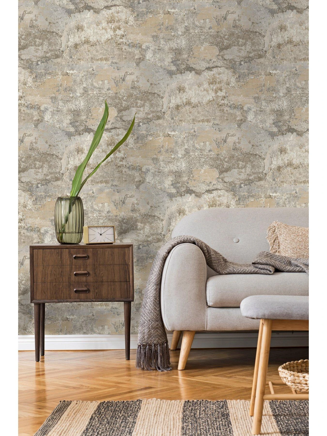 Holden D??cor Concrete Texture Wallpaper - Natural 6 Holden D??cor Concrete Texture Wallpaper - Natural - Image 4