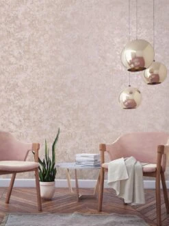 Holden D??cor Obsidian Wallpaper - Pink/rose Gold