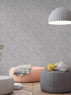 Holden D??cor Obsidian Wallpaper - Silver/Grey