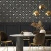 Holden D??cor Honeycomb Bee Wallpaper - Charcoal/gold -Oleu Furniture Shop VMQCQ SQ1 0000000099 N A RSr