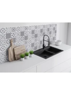 D-C-Fix Oriental Dc Fix Self Adhesive Vinyl Wall Tiles -30.5cm X 30.5cm (pack 6 Tiles = 0.56sqm) -Oleu Furniture Shop VMRCG SQ6 0000000099 N A SLd3