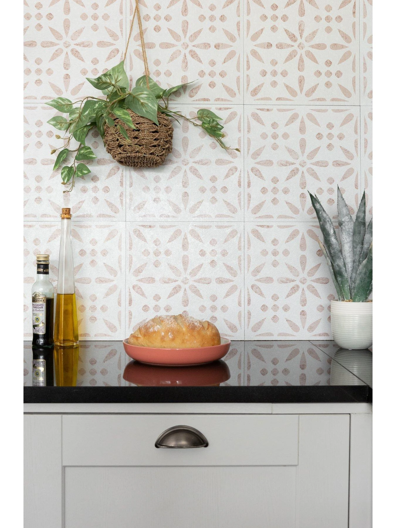 D-C-Fix Vintage Flowers Dc Fix Self Adhesive Vinyl Wall Tiles -30.5cm X 30.5cm (pack 6 Tiles = 0.56sqm) 6 D-C-Fix Vintage Flowers Dc Fix Self Adhesive Vinyl Wall Tiles -30.5cm X 30.5cm (pack 6 Tiles = 0.56sqm) - Image 4