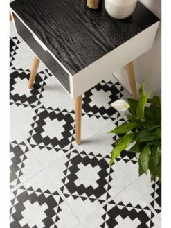 D-C-Fix Victorian Tiles Dc Fix Self Adhesive Vinyl Floor Tiles -30.48cm X 30.48cm (pack 11 Tiles = 1sqm) -Oleu Furniture Shop VMRCW SQ4 0000000099 N A SLd1