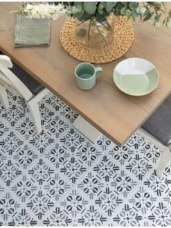 D-C-Fix Cubia Pattern Dc Fix Self Adhesive Vinyl Floor Tiles -30.48cm X 30.48cm (pack 11 Tiles = 1sqm)