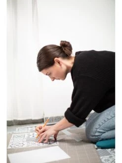 D-C-Fix Oriental Tiles Dc Fix Self Adhesive Vinyl Floor Tiles -30.48cm X 30.48cm (pack 11 Tiles = 1sqm) -Oleu Furniture Shop VMRCZ SQ3 0000000099 N A SLd