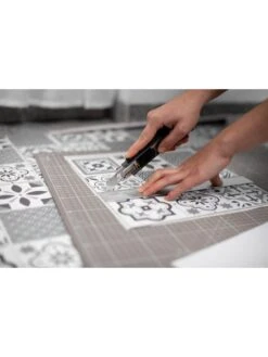 D-C-Fix Oriental Tiles Dc Fix Self Adhesive Vinyl Floor Tiles -30.48cm X 30.48cm (pack 11 Tiles = 1sqm) -Oleu Furniture Shop VMRCZ SQ6 0000000099 N A SLd3