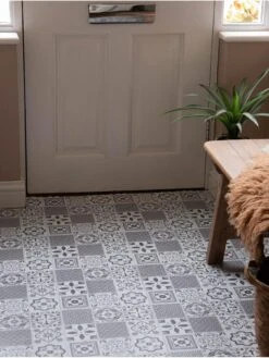 D-C-Fix Oriental Tiles Dc Fix Self Adhesive Vinyl Floor Tiles -30.48cm X 30.48cm (pack 11 Tiles = 1sqm) -Oleu Furniture Shop VMRCZ SQ7 0000000099 N A SLd4