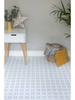 D-C-Fix Small Stars Dc Fix Self Adhesive Vinyl Floor Tiles -30.48cm X 30.48cm (pack 11 Tiles = 1sqm) -Oleu Furniture Shop VMRD0 SQ5 0000000099 N A SLd2