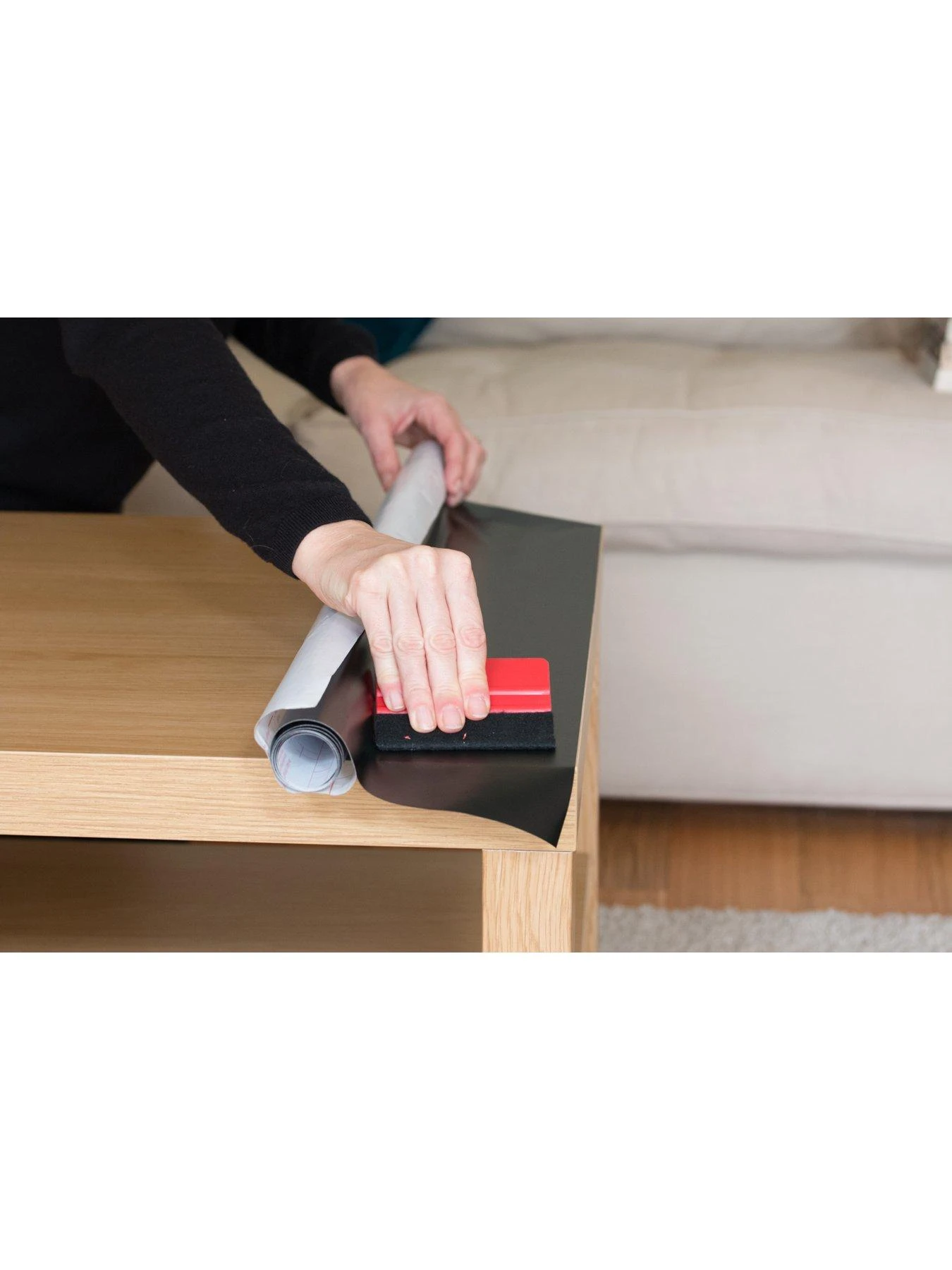 D-C-Fix Matt Black Self-Adhesive Vinyl Wrap Film - 67.5cm X 15m 5 D-C-Fix Matt Black Self-Adhesive Vinyl Wrap Film - 67.5cm X 15m - Image 3