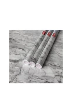 D-C-Fix Romeo Grey Marble Self-Adhesive Vinyl Wrap Film – Contains Three 67.5 Cm X 2 M Rolls -Oleu Furniture Shop VMRE0 SQ2 0000000099 N A RSr
