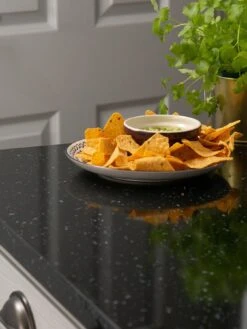 D-C-Fix Black Granite Quartz Self Adhesive Vinyl Wrap Film - 67.5cm X 15m