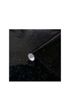 D-C-Fix Black Granite Quartz Self-Adhesive Vinyl Wrap Film – Contains One 90 X 210 Cm Roll