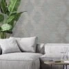 Superfresco Easy Serenity Geo Wallpaper - Grey/rose Gold