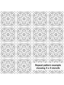 D-C-Fix Windsor Reusable Tile Stencil - 45 X 45 cm -Oleu Furniture Shop VMRN6 SQ4 0000000099 N A SLd2