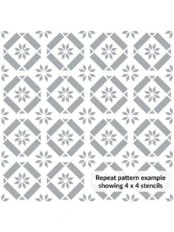 D-C-Fix Victoriana Reusable Tile Stencil - 45 X 45 Cm -Oleu Furniture Shop VMRN9 SQ5 0000000099 N A SLd3