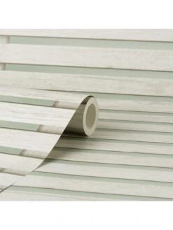 Fine Décor Wood Slats Wallpaper - Sage/natural -Oleu Furniture Shop VNM9P SQ3 0000000099 N A SLd