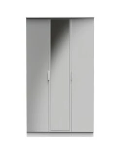 SWIFT Adair Ready Assembled 3 Door Mirrored Wardrobe