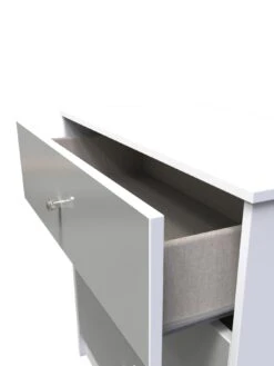 SWIFT Verity Ready Assembled 3 Drawer Deep Chest 10 SWIFT Verity Ready Assembled 3 Drawer Deep Chest -Oleu Furniture Shop VNOF7 SQ5 0000000563 GREY GLOSS SLd1