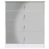 SWIFT Verity Ready Assembled 4 Drawer Deep Chest 2 SWIFT Verity Ready Assembled 4 Drawer Deep Chest -Oleu Furniture Shop VNOF8 SQ2 0000000563 GREY GLOSS SLf