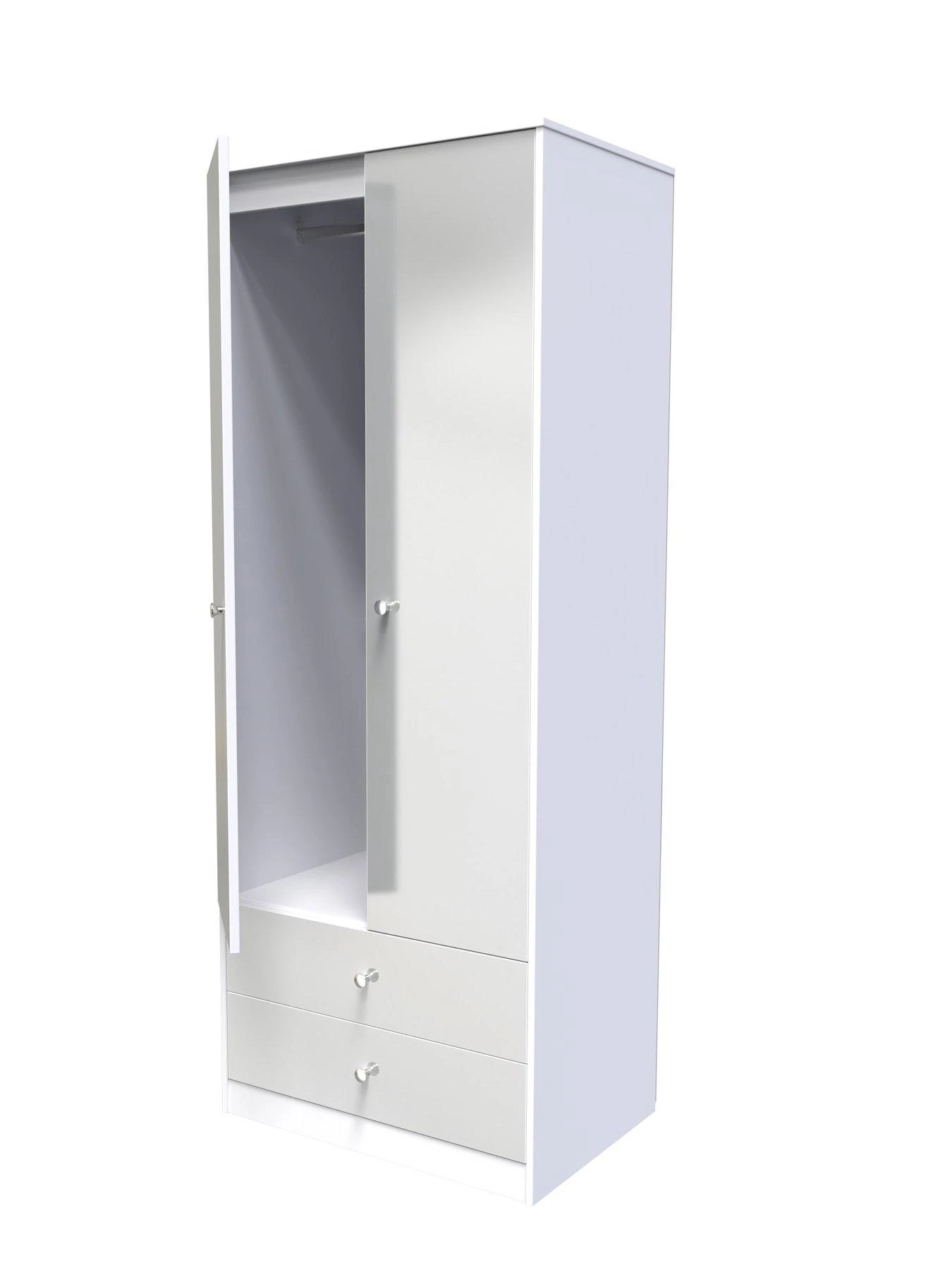 SWIFT Verity Ready Assembled 2 Door 2 Drawer Wardrobe 6 SWIFT Verity Ready Assembled 2 Door 2 Drawer Wardrobe - Image 4